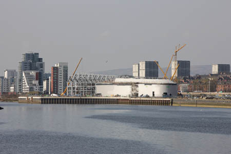 The Riverside Museum gets its skin