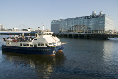 The Clyde Clipper passes the BBC