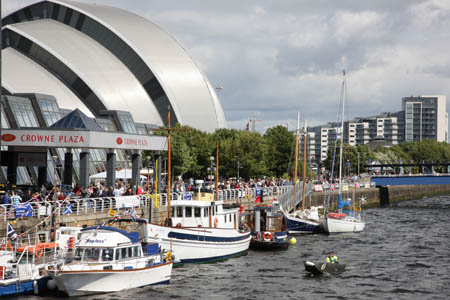 Visiting craft on The Clyde
