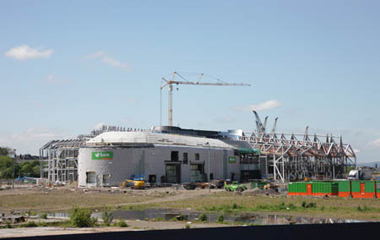 View of Riverside Museum during construction