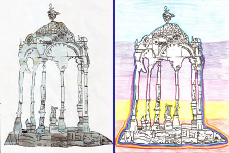 Children's impressions of the Aitken Memorial Fountain
