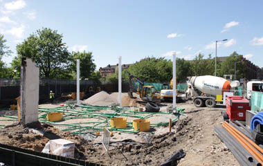 Work continues at Byron Street