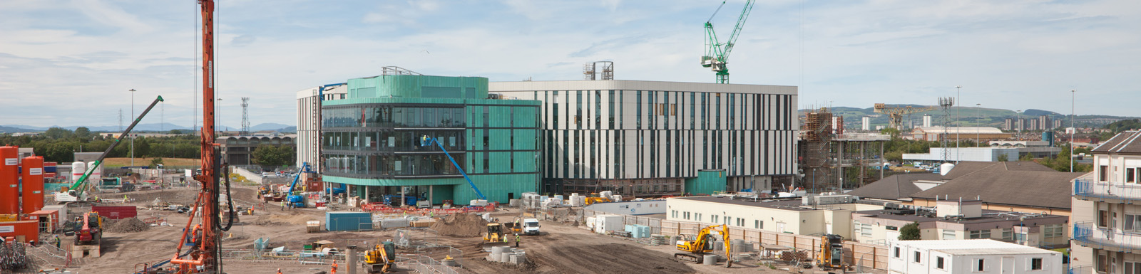 Construction work continues apace at the new South Glasgow Hospital campus