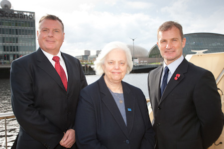 Mike Galloway OBE, Dundee City Council; Councillor Jenny Dawe, City of Edinburgh Council and Derek McCrindle, Scottish Enterprise