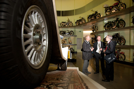 Delegates enjoy a tour of the Riverside Museum