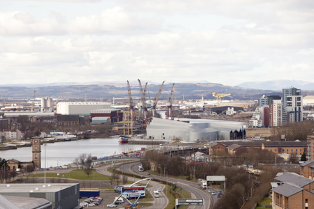 A high level view from Skypark in Finnieston