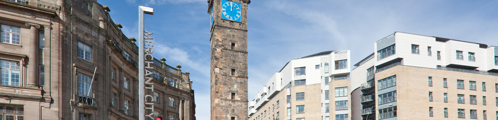 The Tolbooth clock and tower, Merchant City