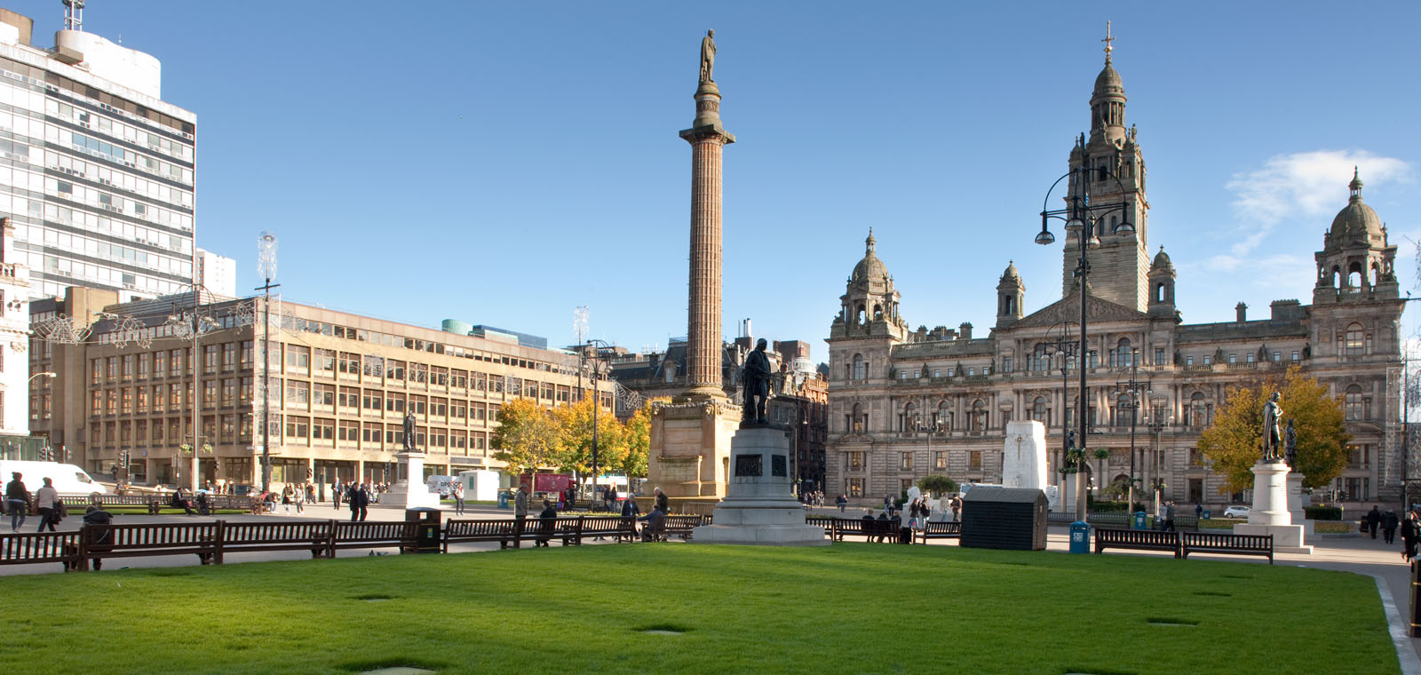 George Square, the heart of Glasgow