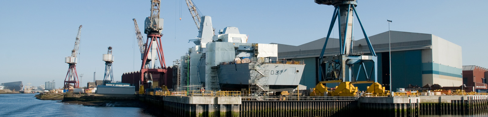 BAE Systems shipyard in Govan